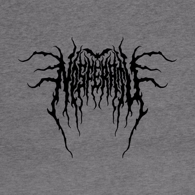 Black Metal Nosferatu (Black Text) by The Footcandle Collection